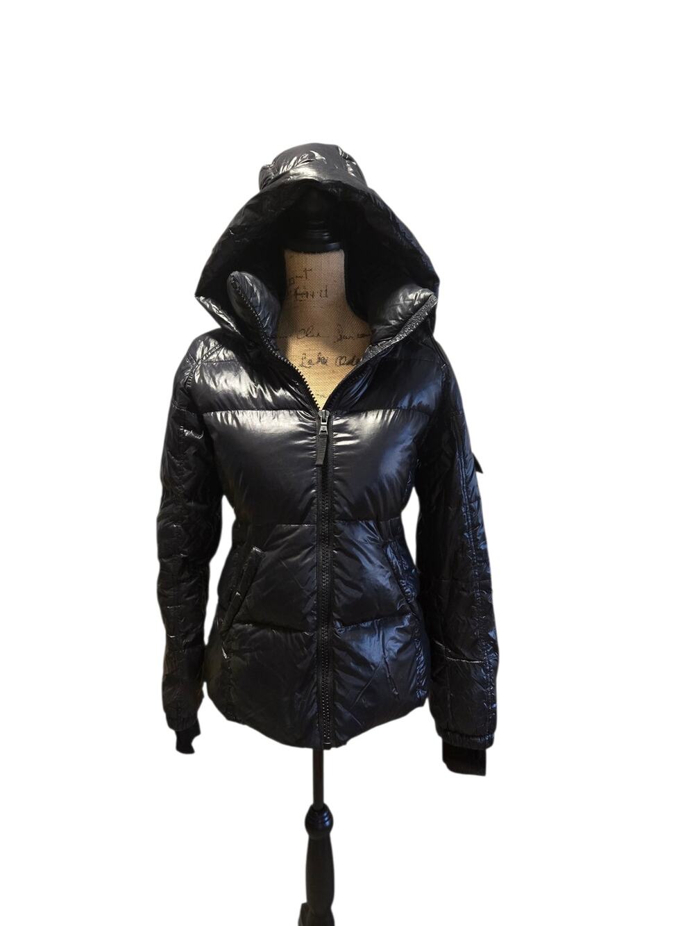 S13 New York black puffer winter coat, size medium
